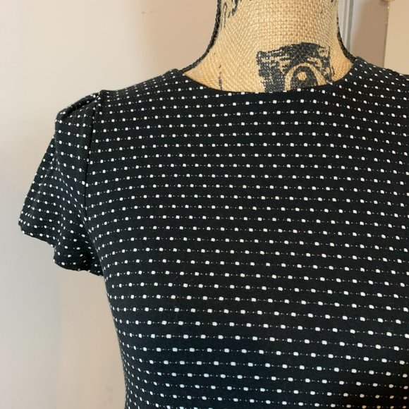 Maeve Black/White Dot Dress - Picture 2 of 7